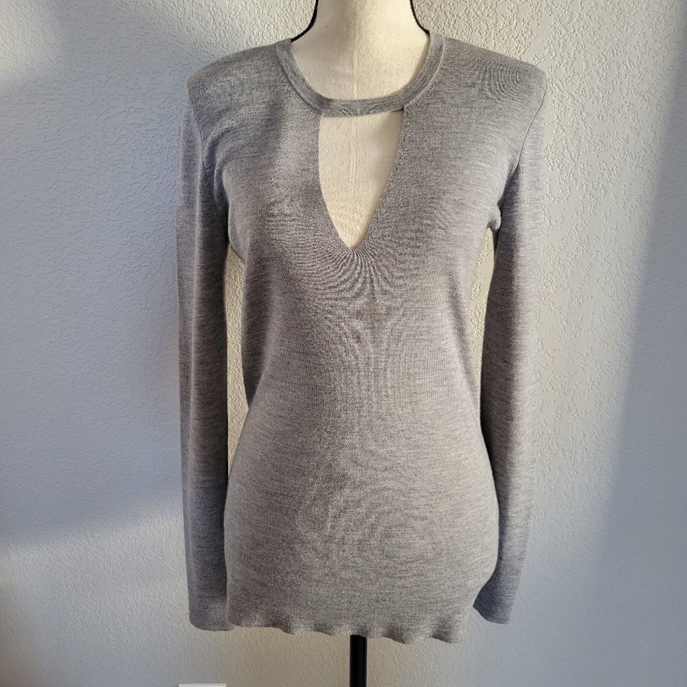 Barbara Bui wool Grey Italian sweater pullover M